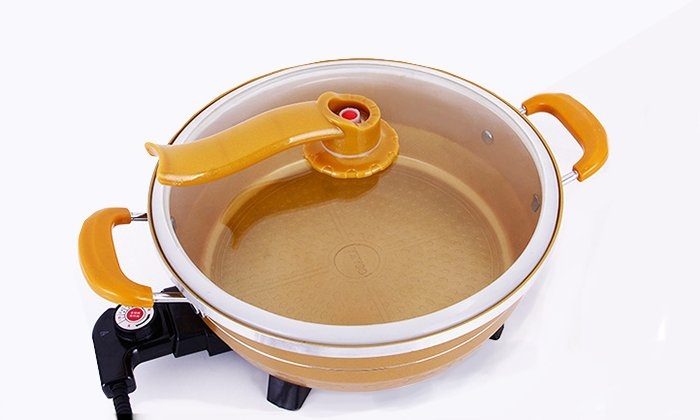 Lẩu điện hấp 5L Ladomax Ha-233T, Tròn (1tx5)