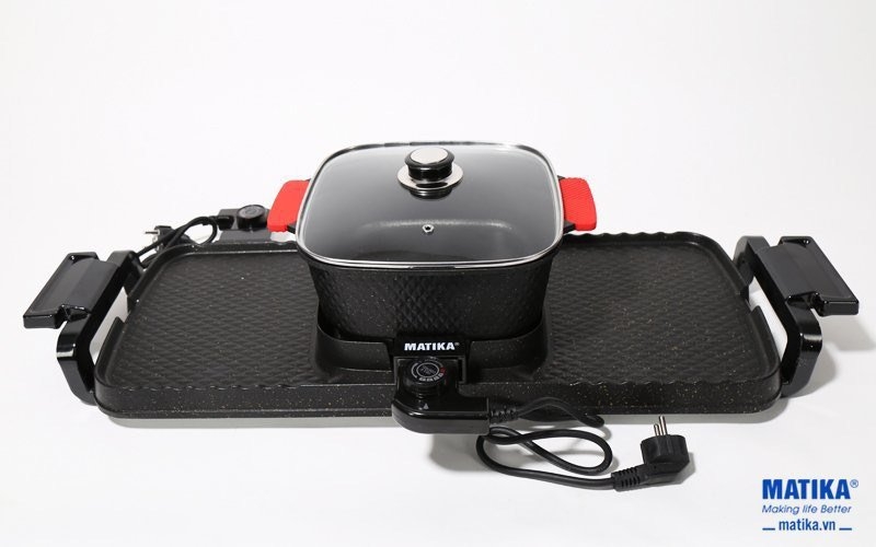 Bếp nướng lẩu đa năng Matika MTK-7826 (1tx4)