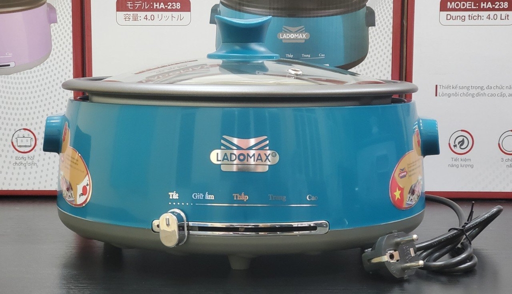 Lẩu điện lòng rời 4L Ladomax Ha-238 (1tx6)