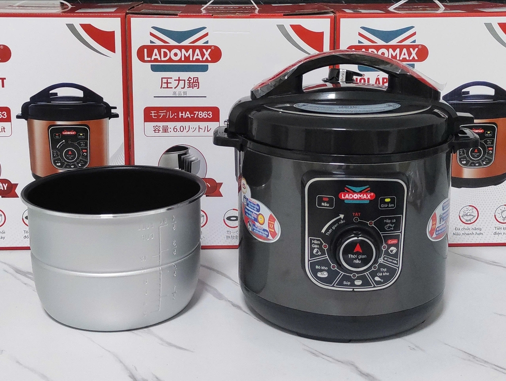 Nồi áp suất 6.0L Ladomax Ha7863 (1tx4)