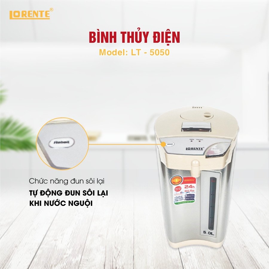 Bình thủy điện 3.5L Lorente LT-5035