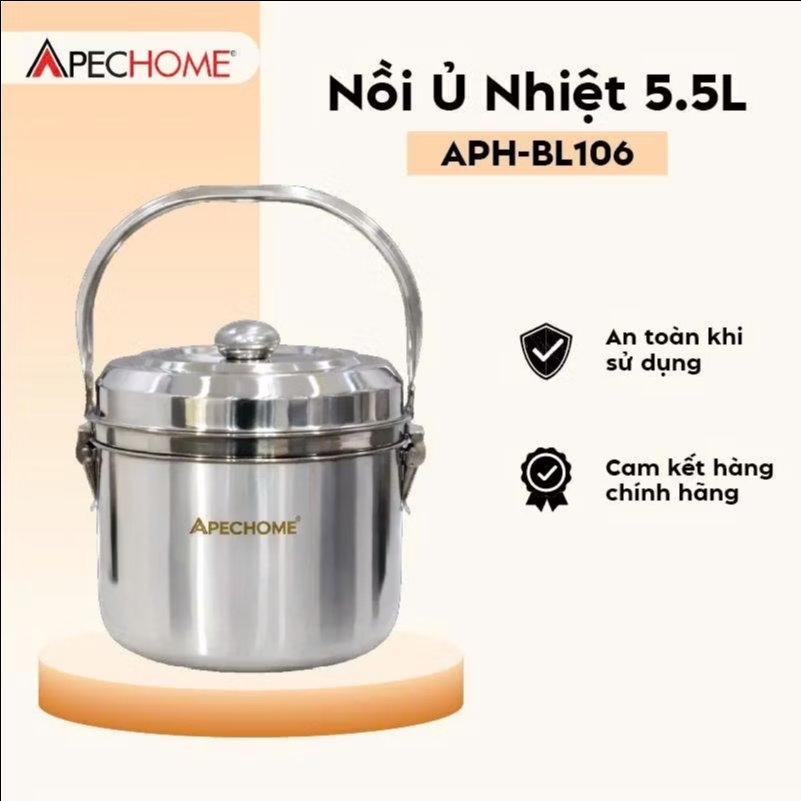 Nổi ủ nhiệt 5,5L Apechome APH-BL106 (1tx2)