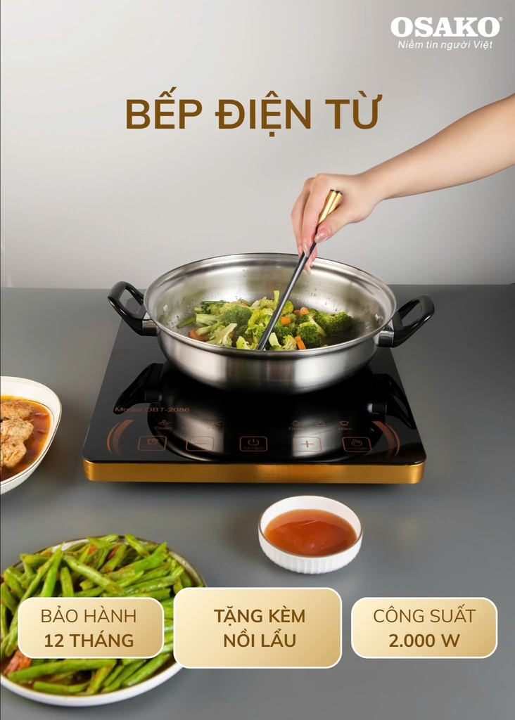Bếp điện từ Osako OBT-2086 (1tx4)