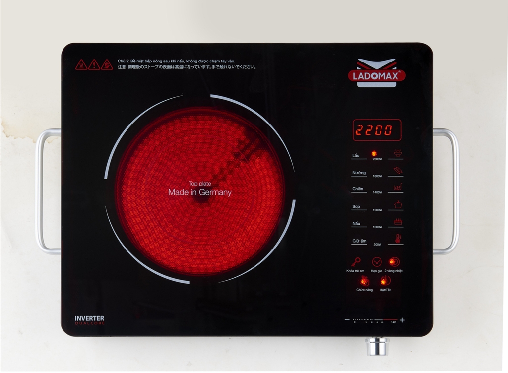 Bếp hồng ngoại 2 vòng nhiệt Ladomax Ha-669 (1tx6)