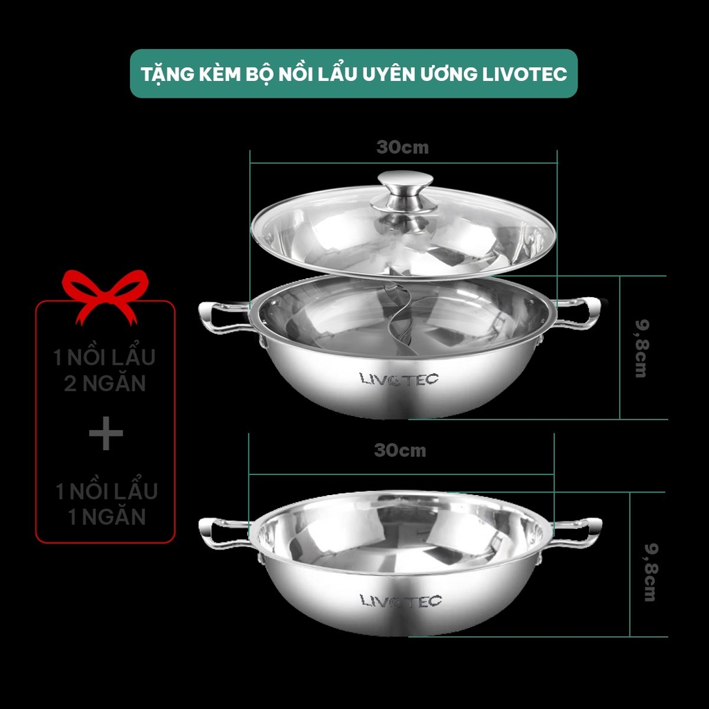 Bếp điện từ Livotec E-smart LIS-626 (1tx6)