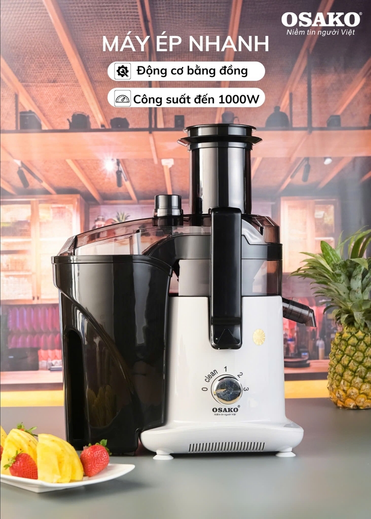 Máy ép nhanh chuyên nghiệp Osako EP612 (1tx3)