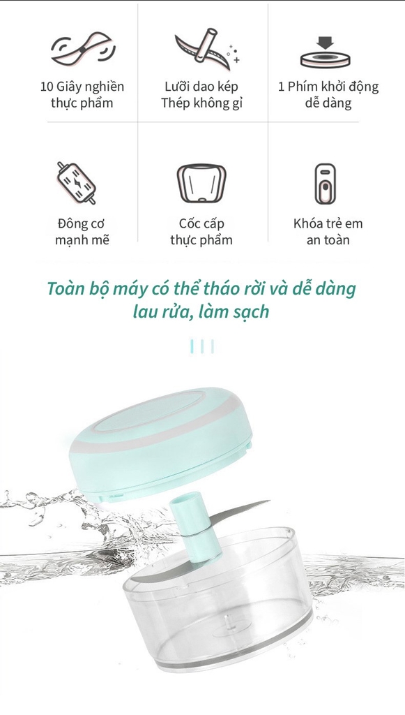 Máy xay đa năng mini Tsuki TS-SR01-B2 (1tx30)