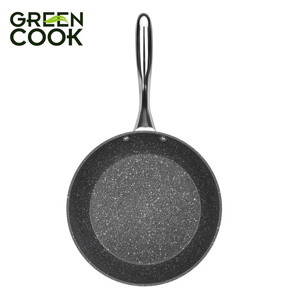 Chảo chống dính vân đá hoa cương Greencook GCP08-28IH