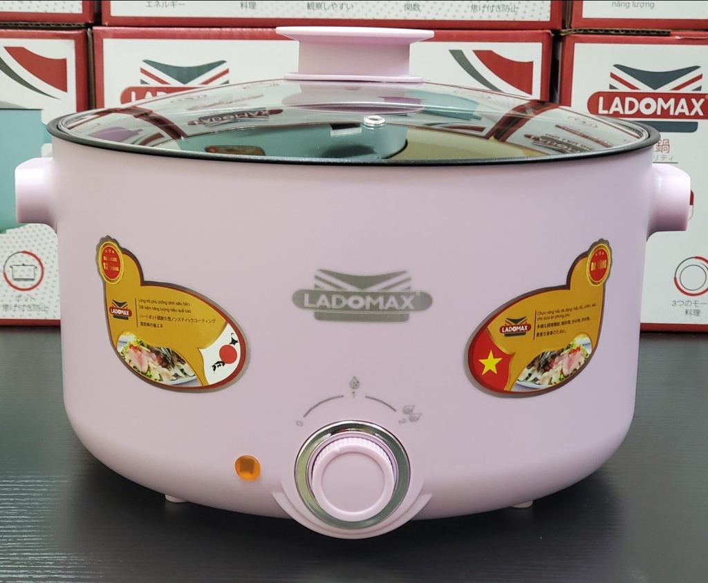 Lẩu điện lòng liền 4L Ladomax Ha-237 (1tx8)
