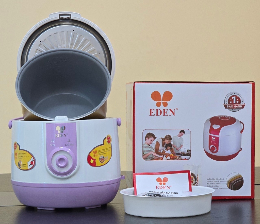 Nồi cơm điện 2.2L EDEN ED-1268 (1tx4)
