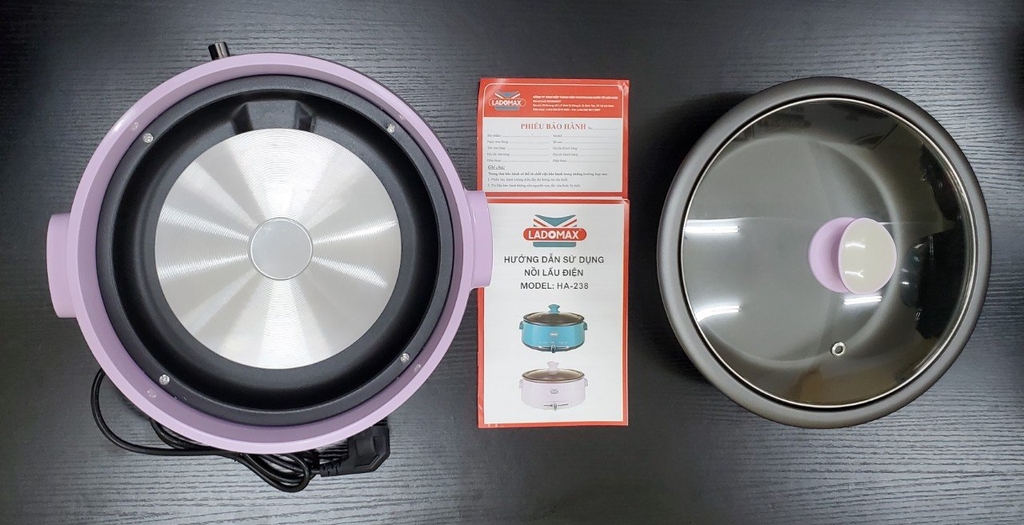 Lẩu điện lòng rời 4L Ladomax Ha-238 (1tx6)