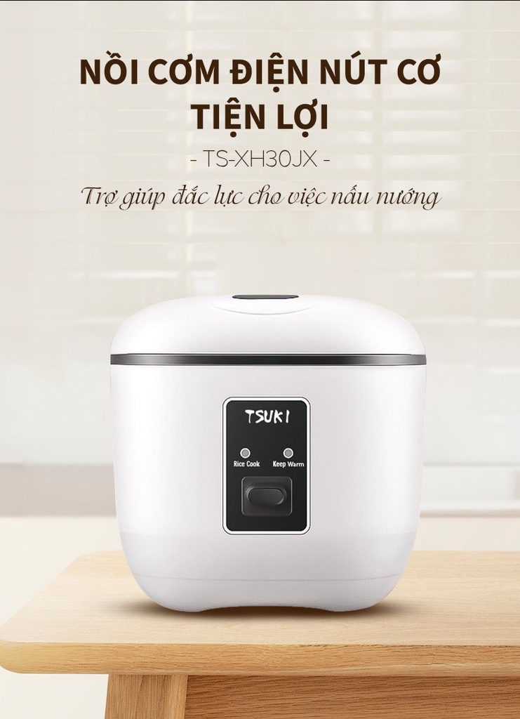 Nồi cơm điện 1.2L Tsuki TS-XH30JX (1tx8)