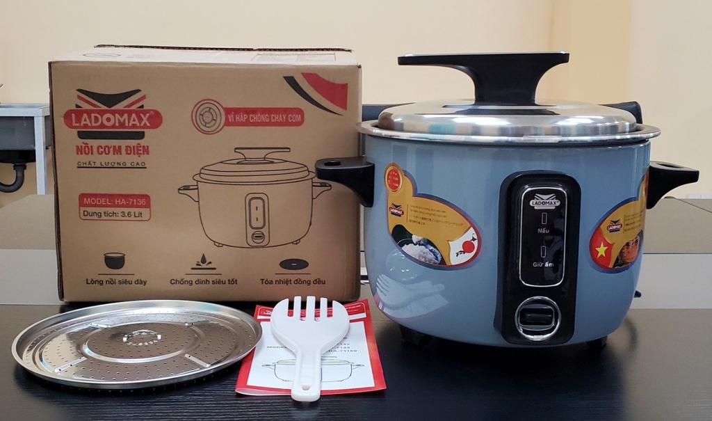 Nồi cơm điện nắp rời 3.6L Ladomax Ha-7136