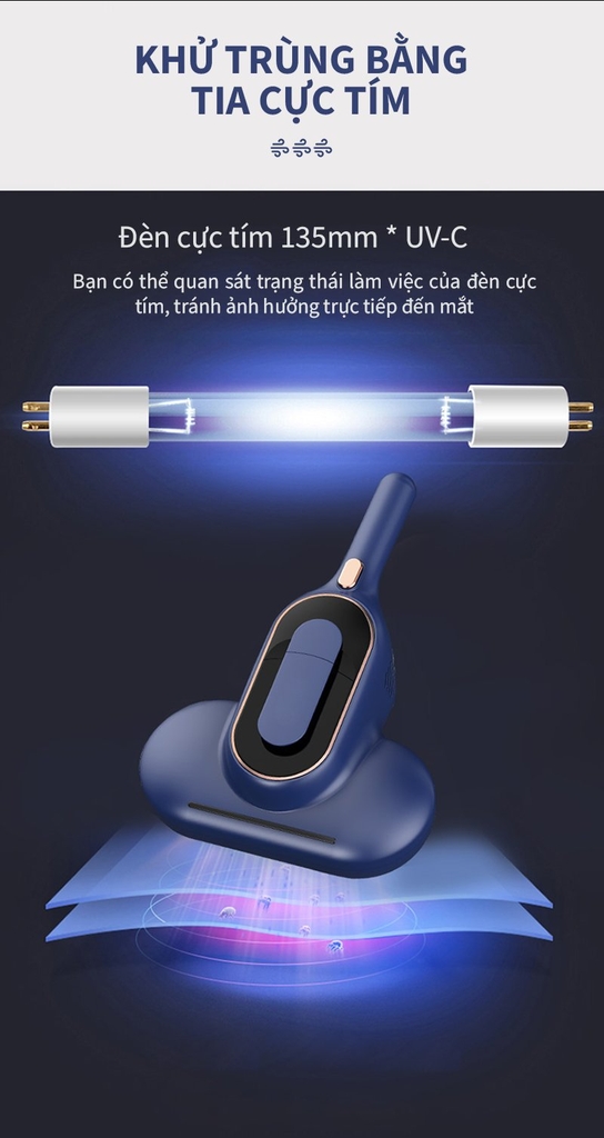 Máy hút bụi ra giường, sofa Tsuki TS-HC01 (1tx8)