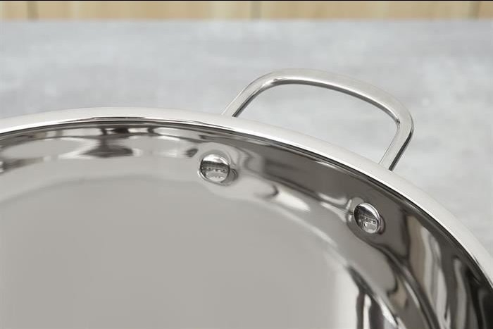 Nồi luộc gà inox 5 đáy nắp kính 28cm Greencook GCS243-28IH (1tx4)