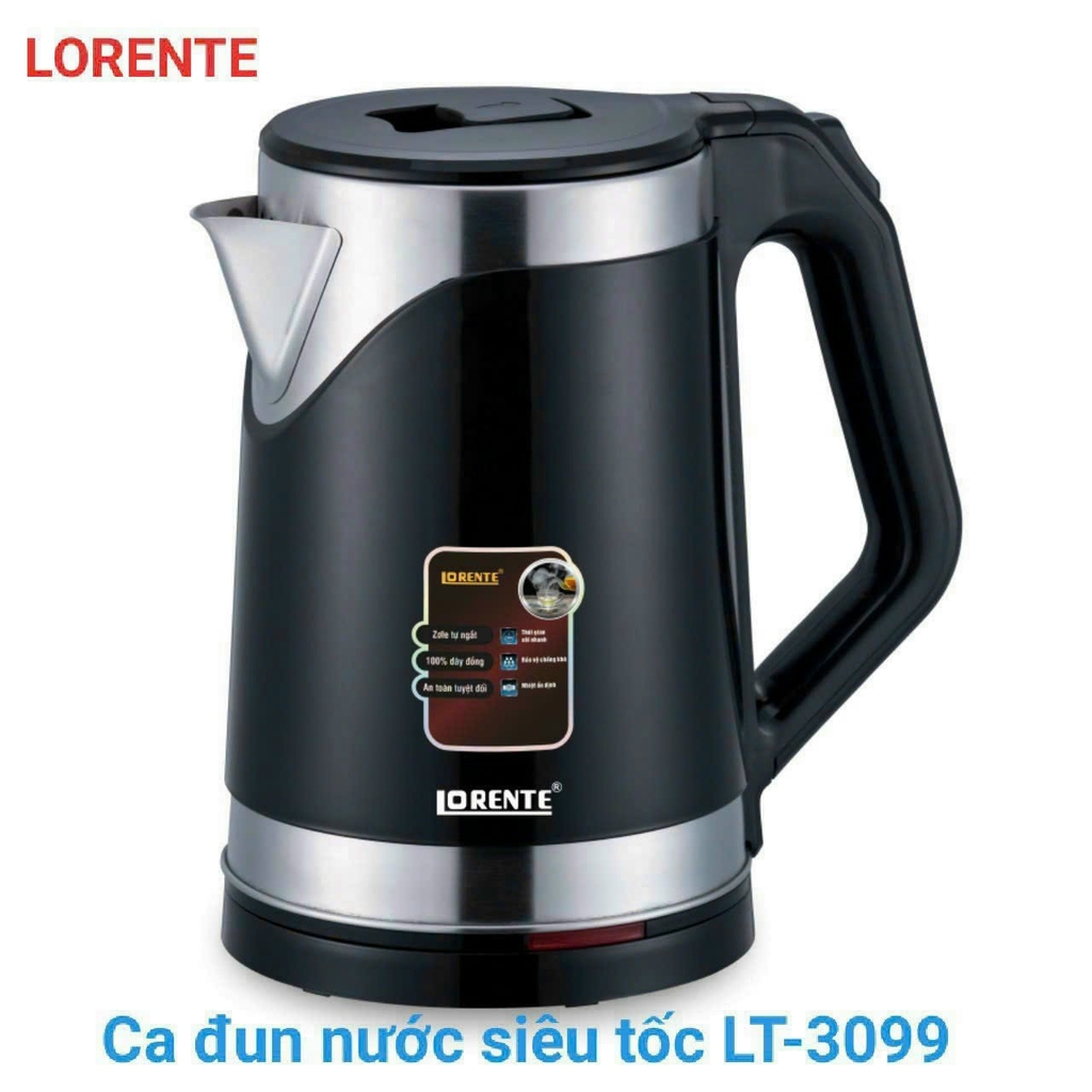Ấm đun siêu tốc Lorente LT3099 (1tx12)