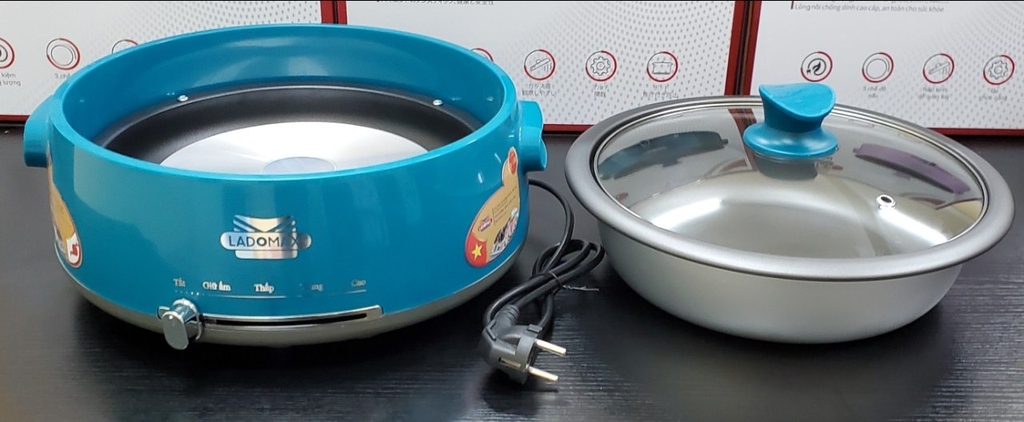 Lẩu điện lòng rời 4L Ladomax Ha-238 (1tx6)