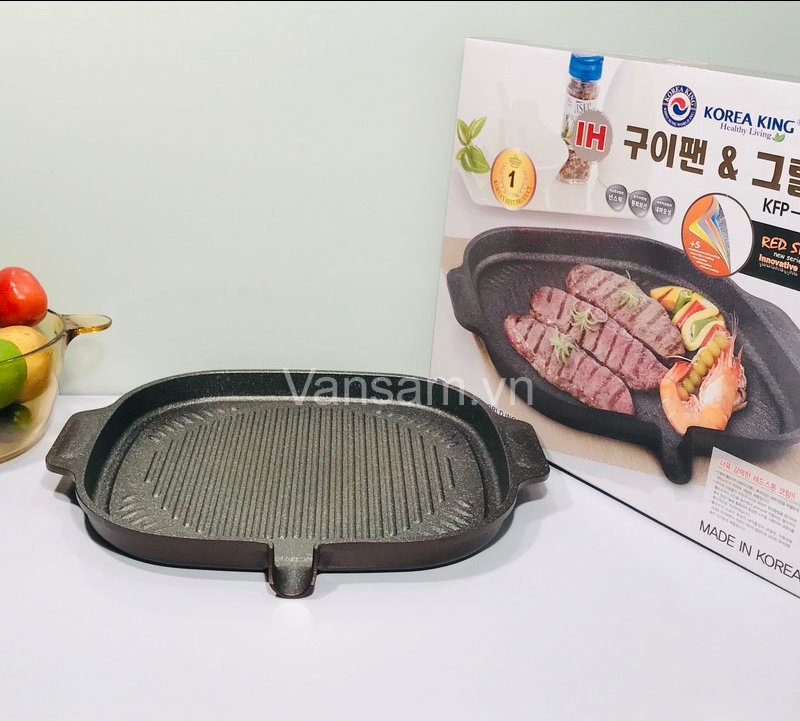 Chảo nướng không dính đáy từ Koreaking KGP-32MHI