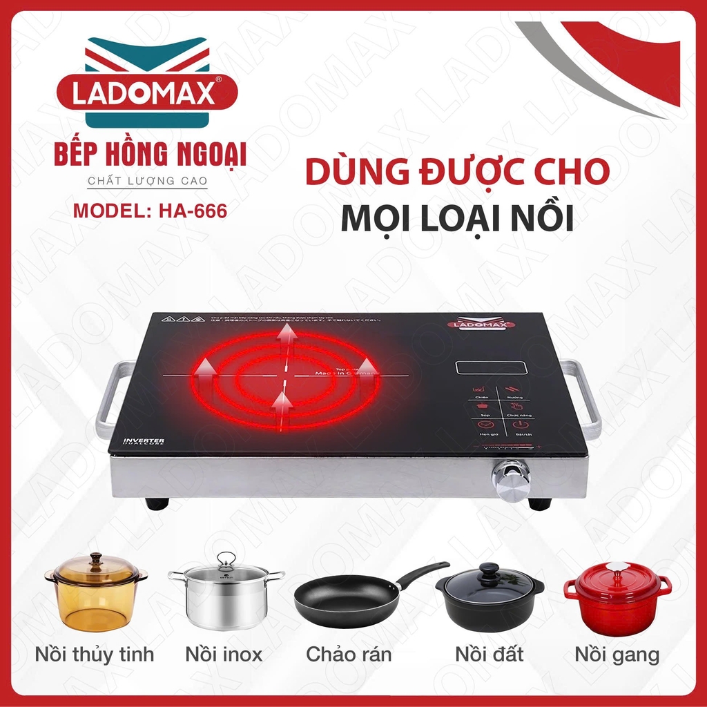 Bếp điện Hồng Ngoại Ladomax Ha-666