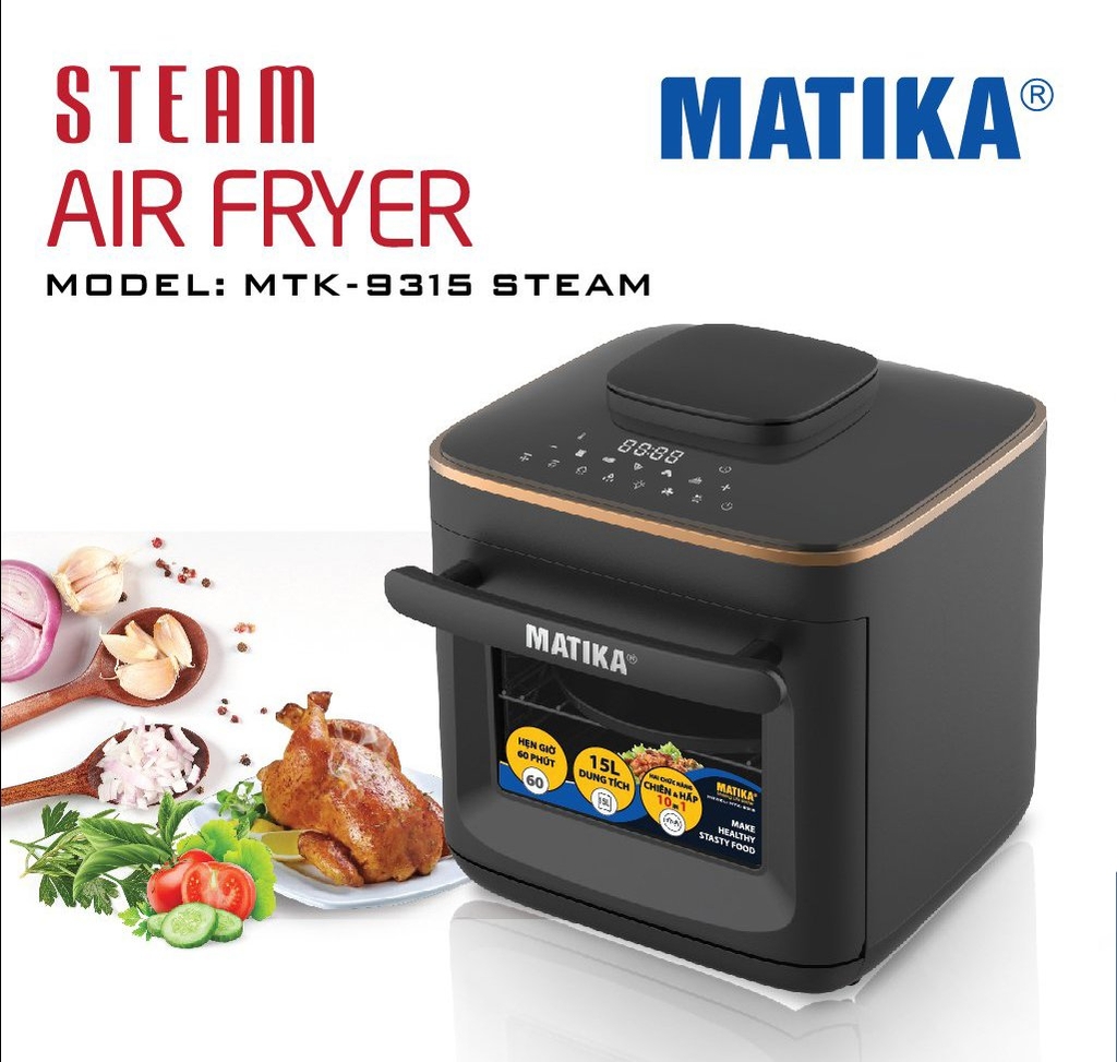 Nồi chiên hơi nước 15L Matika MTK-9315