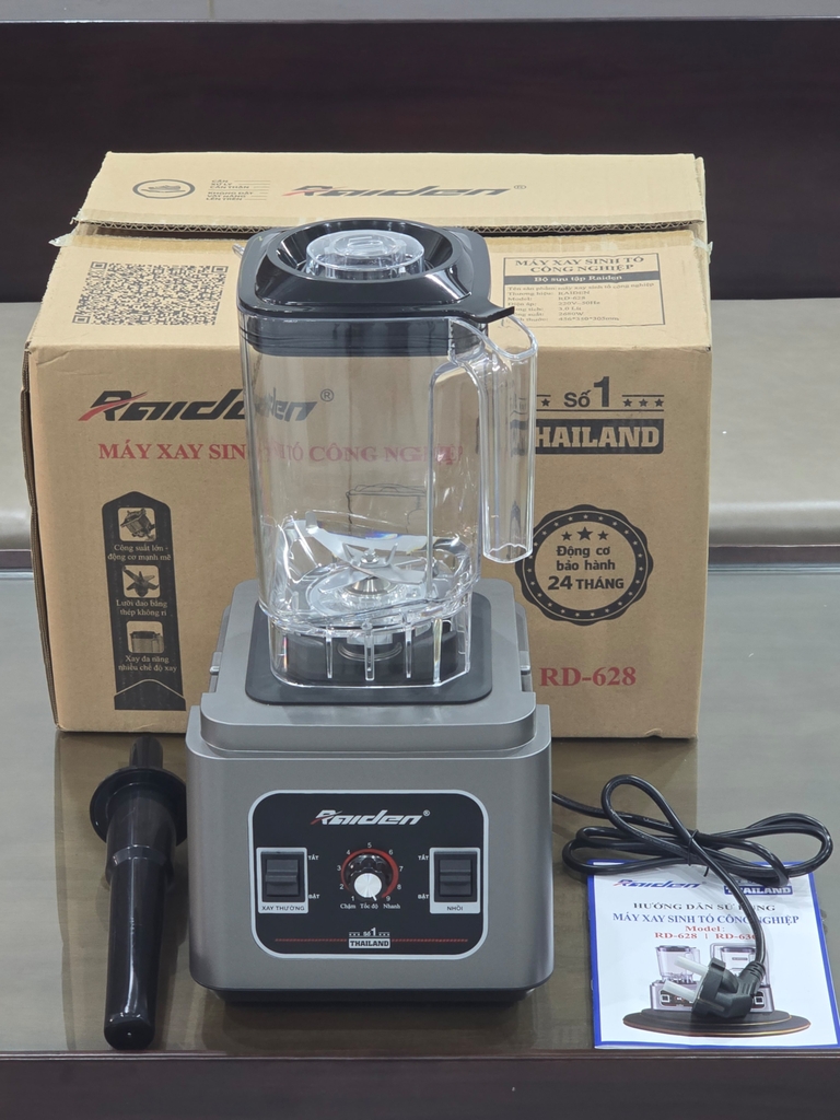Máy xay sinh tố công nghiệp Raiden RD-628, cối 3 lít, 2680W (1tx4)