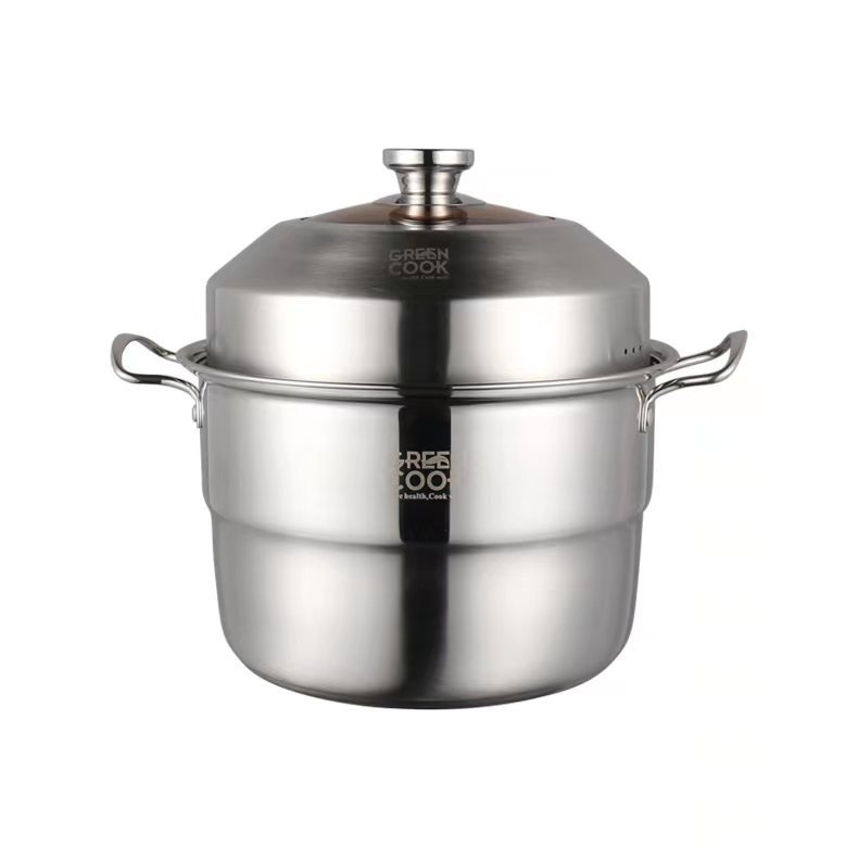 Nồi xững hấp inox đa năng Greencook GCST01-26IH (1tx6)