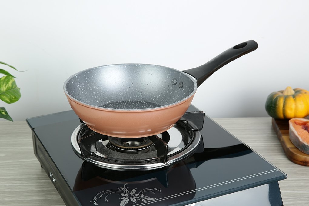 Chảo vân đá chống dính Greencook GCP221-26IH (1tx6)