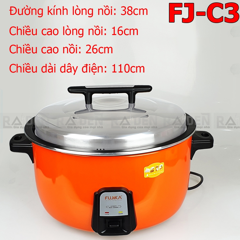 Nồi cơm nắp rời 8L FUJIKA-FJ-C3
