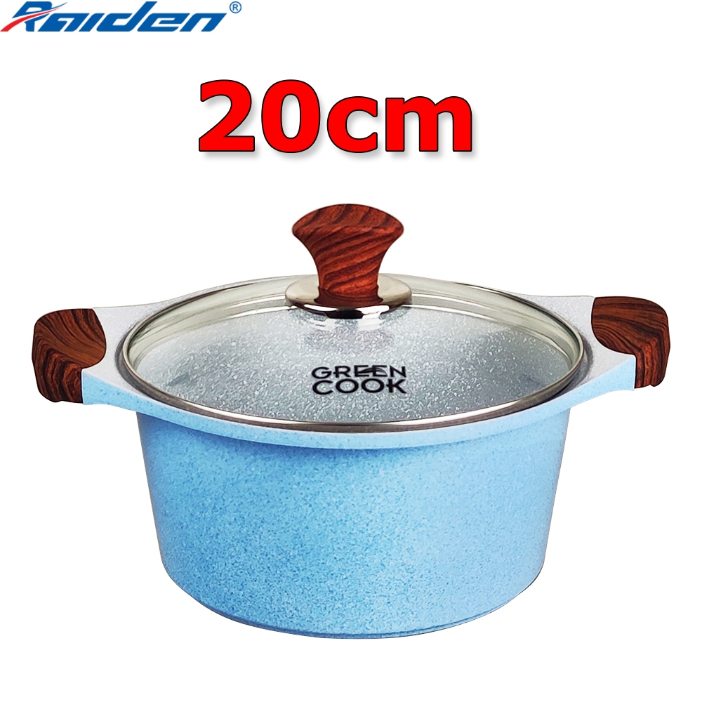 Nồi đúc Greencook men đá xanh Sapphire GCS09