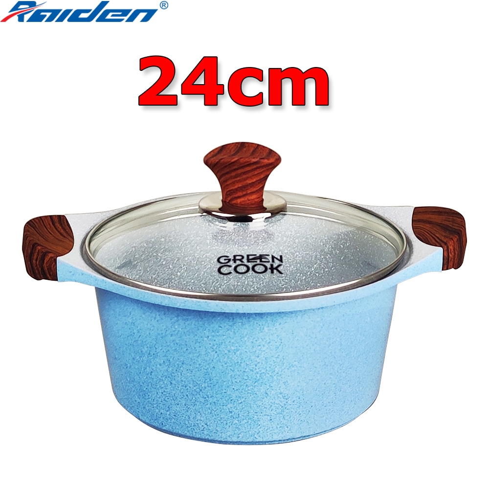 Nồi đúc Greencook men đá xanh Sapphire GCS09