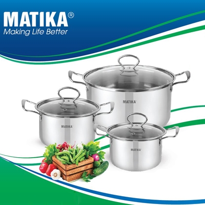 Bộ nồi inox Matika MTK-C124