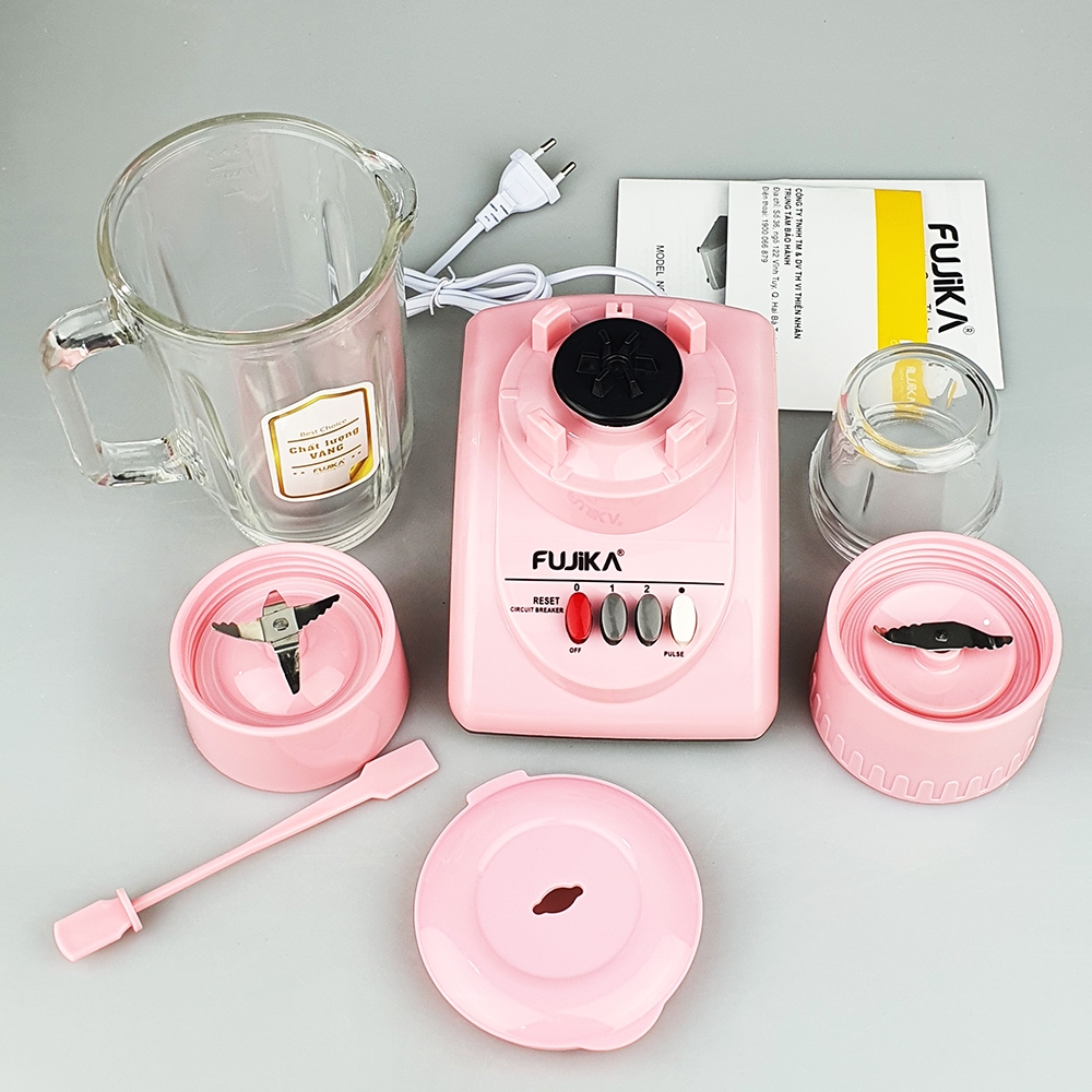 Máy xay sinh tố 2 cối thủy tinh FUJIKA-FJ-9