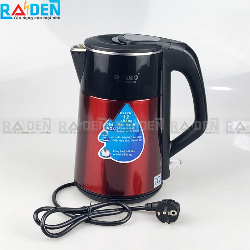 Ấm Đun Siêu Tốc 2 lớp lòng nguyên khối Osako OSA-300