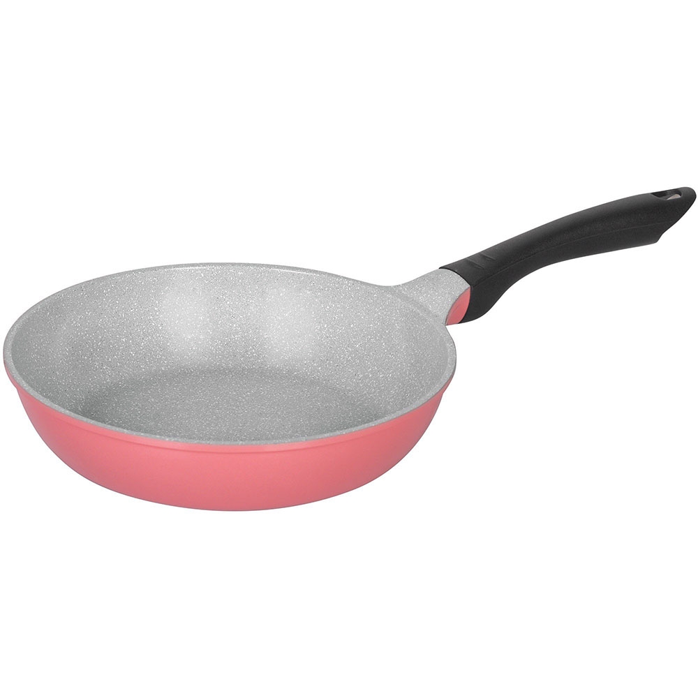 Chảo đúc Ceramic 24cm Greencook GCP03-24IHP Màu Hồng