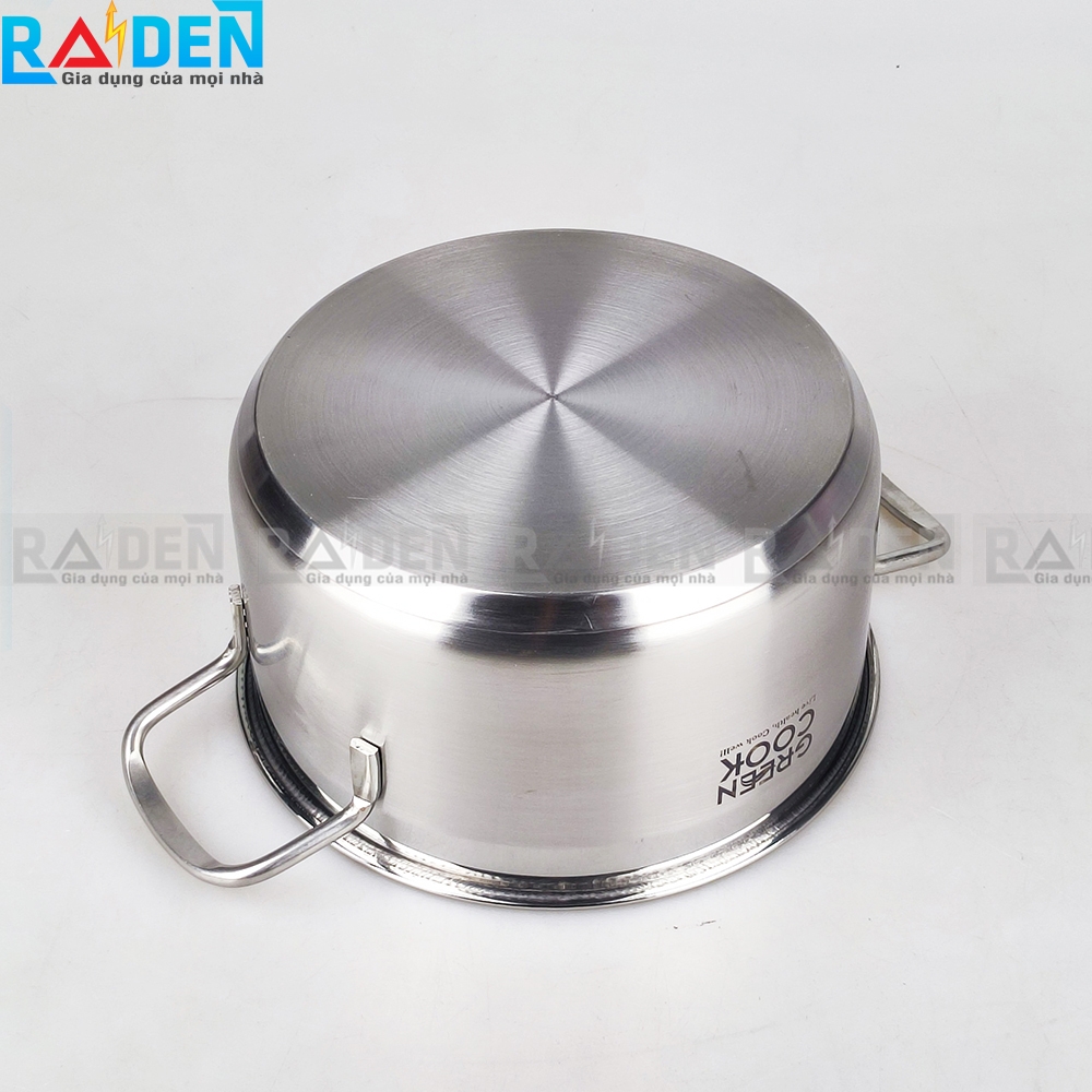 Bộ 3 nồi Inox 3 đáy Greencook GCS06-T1
