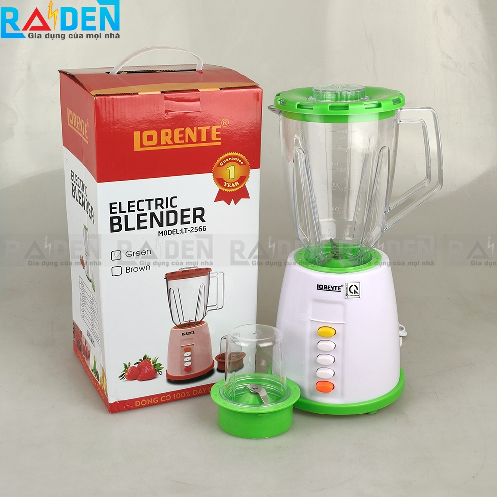 Máy xay sinh tố 2 cối Lorente LT-2566, 300w, 1.5L (1tx6)