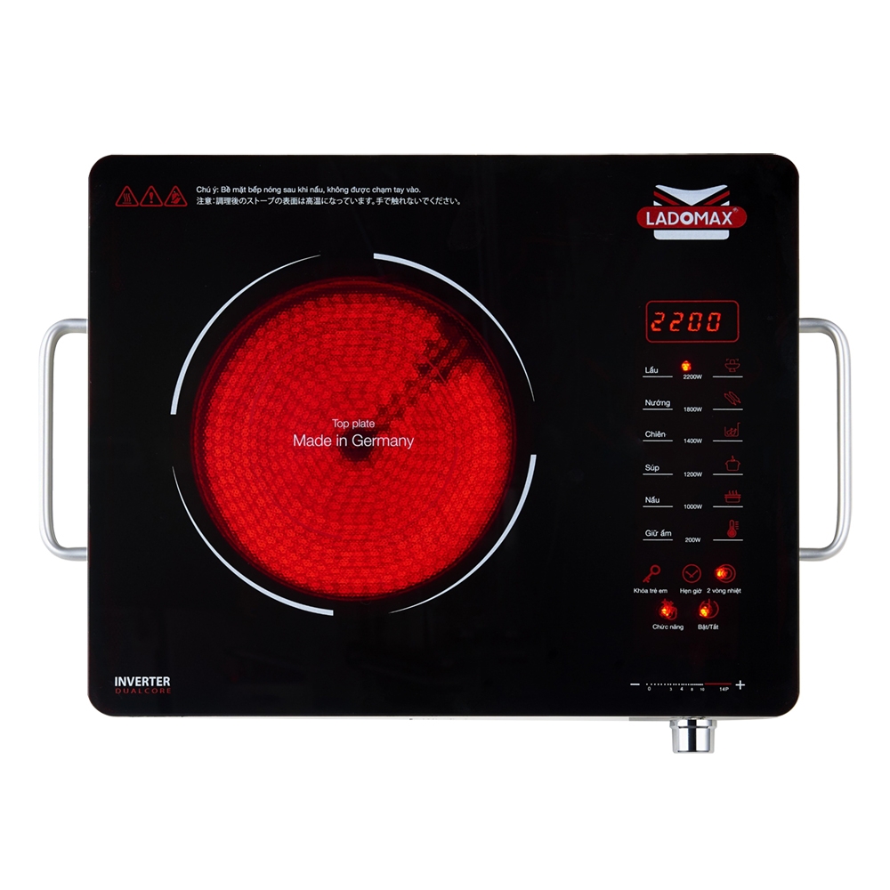 Bếp hồng ngoại 2 vòng nhiệt Ladomax Ha-669 (1tx6)