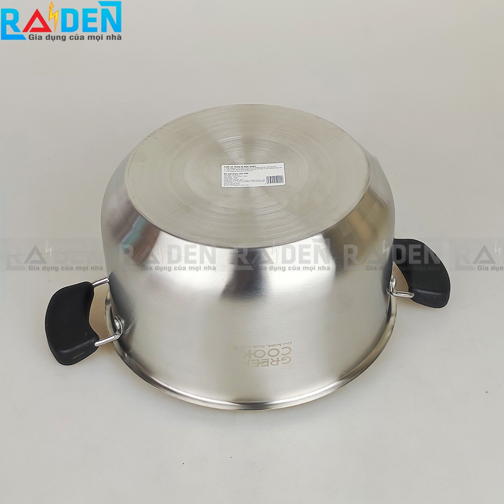 Bộ 3 nồi inox 3 đáy Greencook GCS08-T1