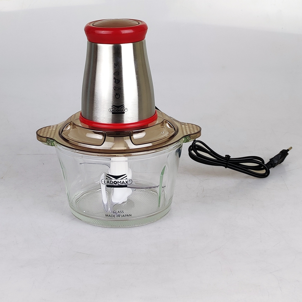 Máy xay thịt cối thủy tinh 2.0L Ladomax Ha-333INOX, 400W, thân máy inox (1tx8)