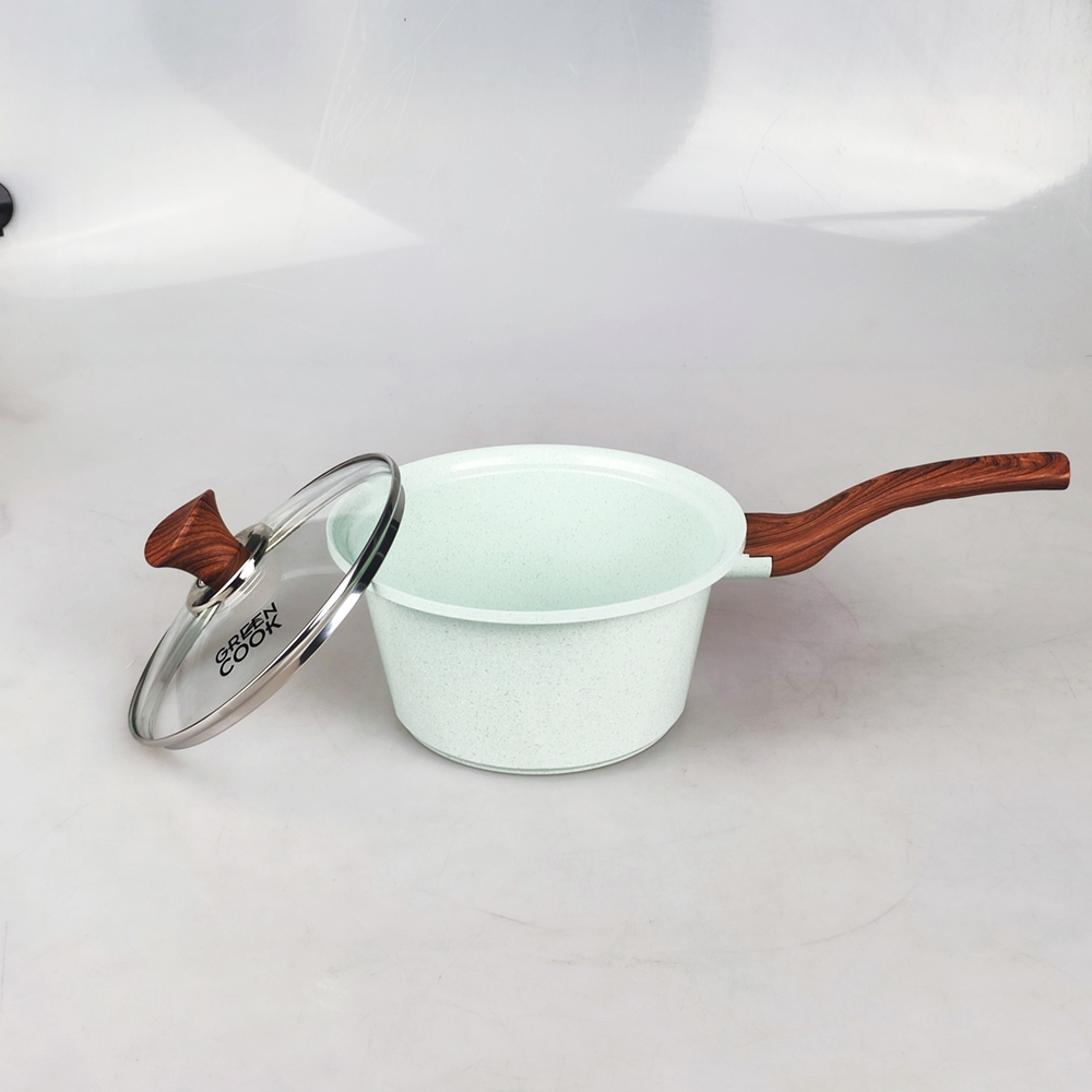 Combo 3 nồi nhôm đúc đáy từ xanh ngọc Greencook GCS05-18/20/24 cm