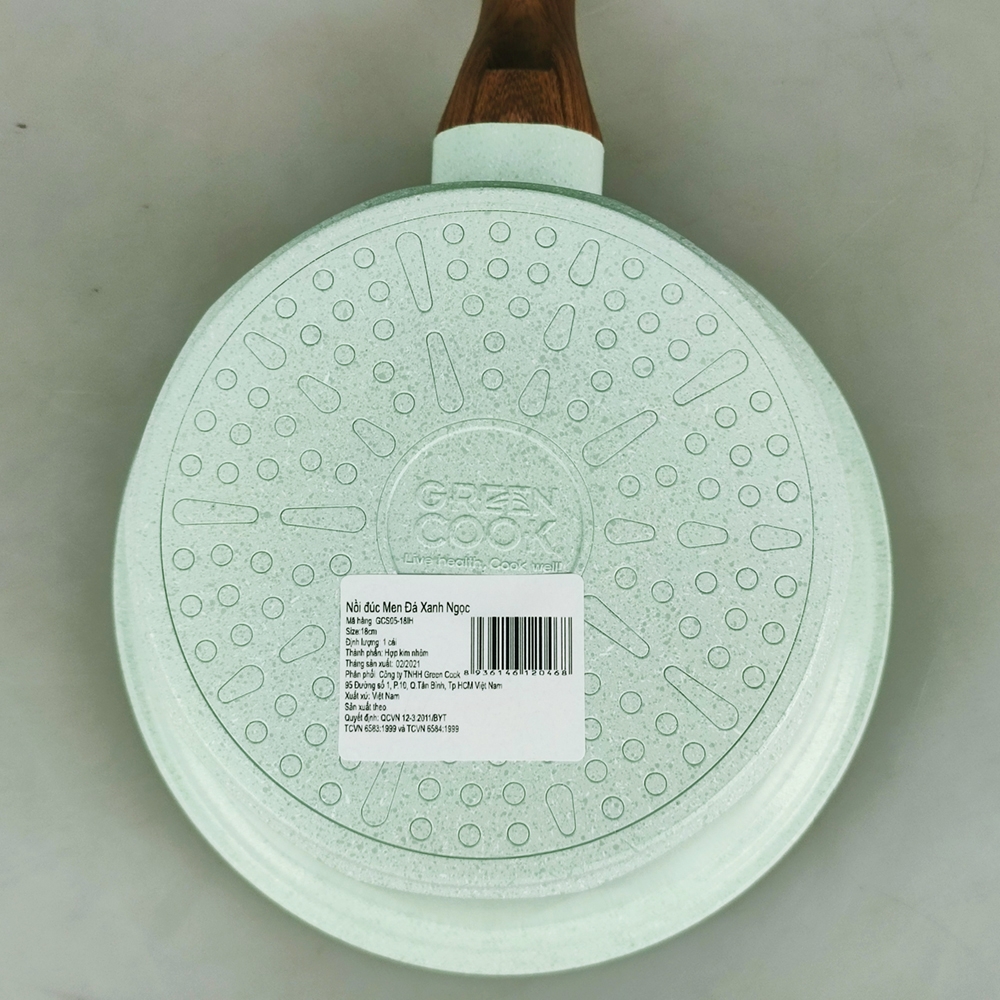 Nồi đúc Ceramic vân đá Greencook GCS05-18IH