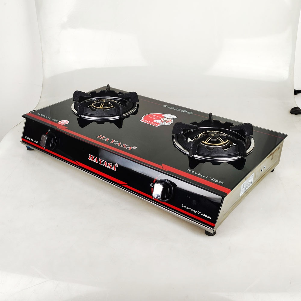 Bếp ga kiếng đôi Hayasa Ha-8020 (KG-304)