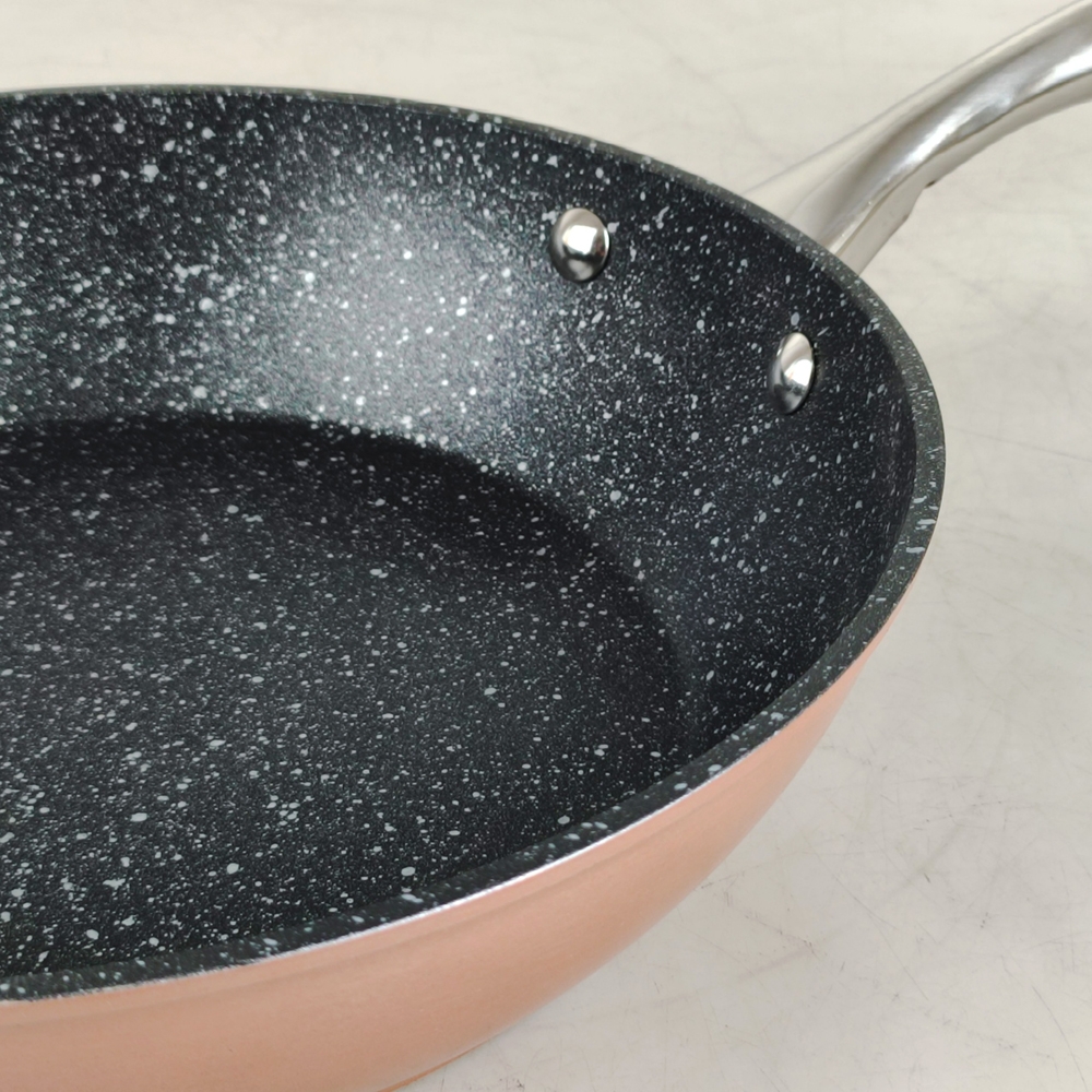 Chảo chống dính vân đá hoa cương Greencook GCP08-26IH