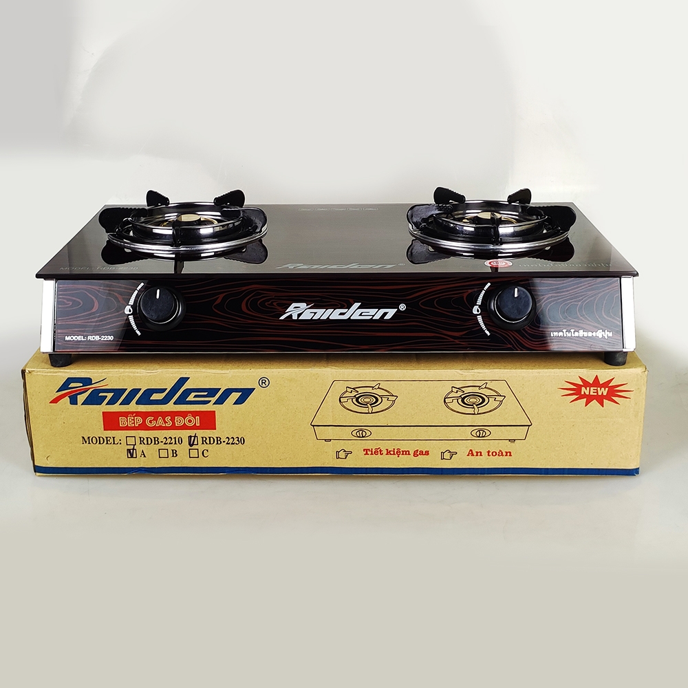 Bếp gas kính đôi Raiden RDB-2230A
