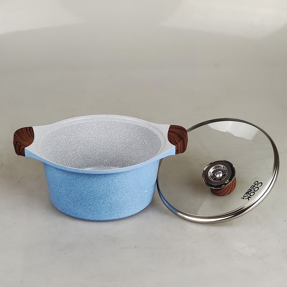 Nồi đúc Greencook men đá xanh Sapphire GCS09