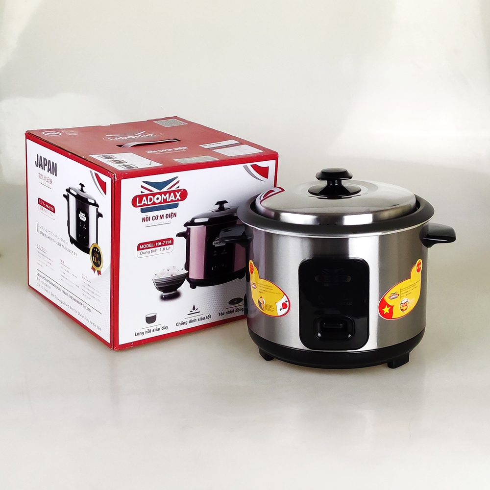 Nồi cơm 1.2L nắp rời Ladomax Ha-7112