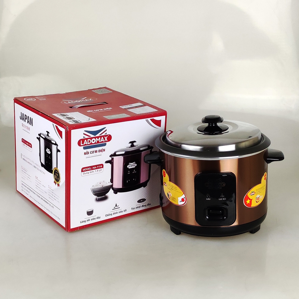 Nồi cơm 2.2L nắp rời Ladomax Ha-7122 (1tx6)