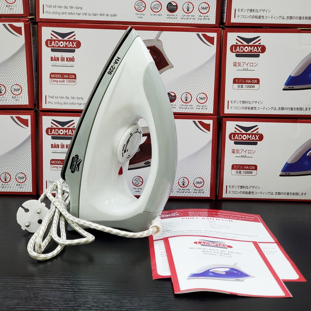 Bàn ủi Khô Ladomax Ha-226 (1tx24)