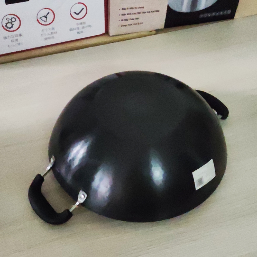 Chảo xào thép vân kim cương 34cm Greencook GCW02-34IH (1tx10)