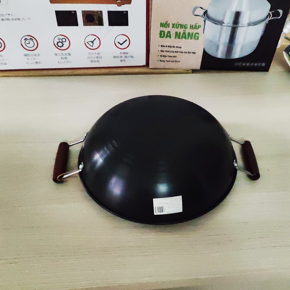 Chảo xào thép Nitriding 36cm Greencook GCW01-36IH (1tx10)